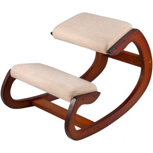 Scaun ergonomic VEVOR Kniestuhl din lemn suport pana la 150 kg pentru birou si meditatie
