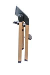 Scaun inalt pentru copii babyGO Levels, negru, design scandinav, ajustabil - Img 6