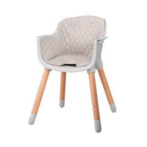 Scaun inalt si scaun pentru copii roba StyleUp Wood, gri, 2in1 - Img 9