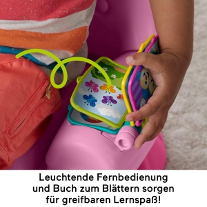 Scaun Interactiv Fisher-Price Laugh Learn, 120 melodii, 3 limbi - Img 4
