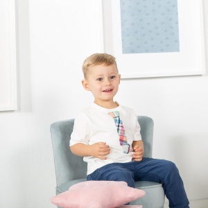 Scaun pentru copii roba Lil Sofa, culoare SkyHellblau, 27 cm inaltime - Img 8