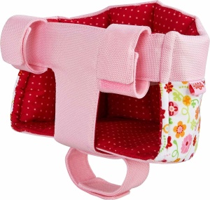 Scaun pentru papusi HABA 1304109001, cu prindere tip Velcro, pentru bicicleta si sanie