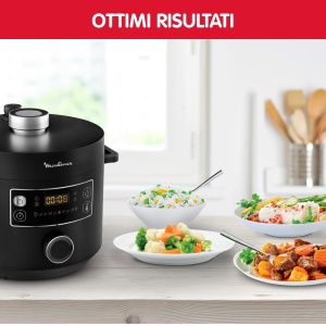 Schnellkochtopf Electric Moulinex Epic Turbo Cuisine CE7548, 1090 W, Negru - Img 7