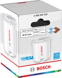 Scula de taiere Bosch cu adaptor pentru caramida si gresie moale, 67 mm - Img 2