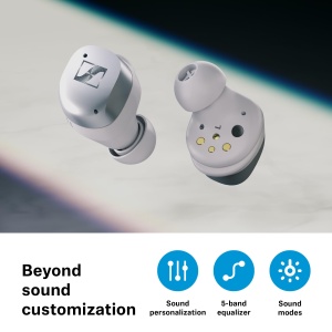 Sennheiser MOMENTUM True Wireless 4 - Casti inteligente Bluetooth 5.4, sunet clar, design ergonomic, 30 de ore de viata a bateriei, Adaptive ANC - Cupru negru - Img 6