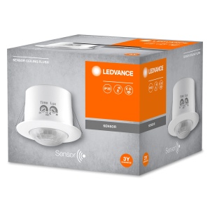 Senzor de Miscare LEDVANCE pentru Montaj pe Tavan, 360 Grade, IP20, Alb - Img 2