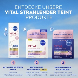 Serum Anti-Alterare NIVEA VITAL Strahlender Teint, 40 ml, pentru ten matur - Img 3