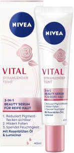 Serum de fata NIVEA VITAL Strahlender Teint 3-in-1 pentru piele matura, 40 ml