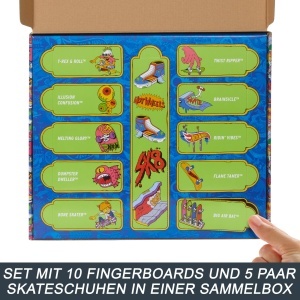 Set 10 Finger Skateboard-uri Hot Wheels cu 5 Perechi Incaltaminte Detasabile - Img 3