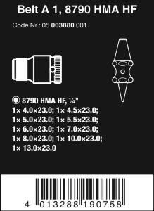 Set 10 Nuci cu Haltefunctie Wera 05003880001 pe Textilgurt 14 - Img 2