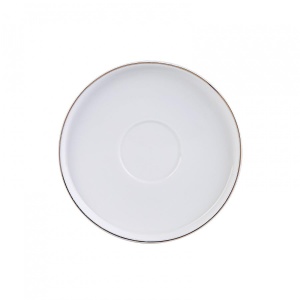 Set 12 Cani Cafea Karaca Saturn Gold, Porcelain, 90 ml, Alb-Gold - Img 7