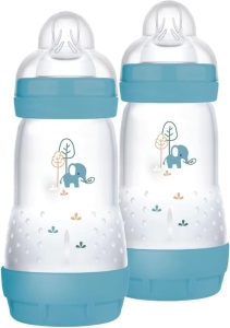 Set 2 Biberon MAM Easy Start 260 ml, Anti-Colici, Culoare Hellblau