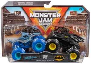 Set 2 Monster Trucks Batmobil si Megalodon 164 - Spin Master