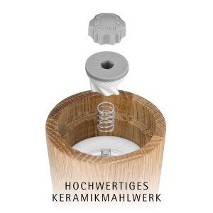 Set 2 Rasnite manuale WMF Ceramill Nature, Eichenholz, 13.8 cm, Keramikmahlwerk - Img 3