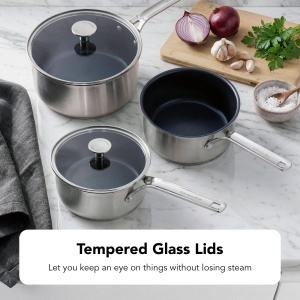 Set 2 Tigai din Inox KitchenAid 2028 cm, Antiaderente, Inductie - Img 8