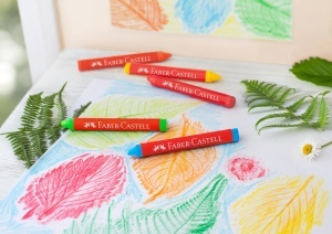 Set 24 Creioane cerate Faber-Castell Dreikant, ergonomice, rezistente la apa - Img 3