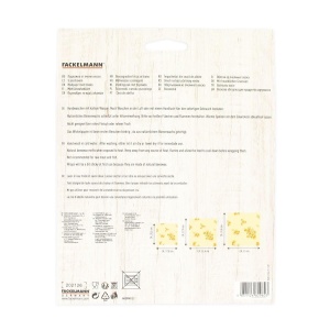 Set 3 ambalaje reutilizabile Fackelmann 682980 din bumbac si ceara de albine eco-friendly - Img 4