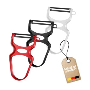 Set 3 Curatitoare pentru Legume si Fructe Westmark, U-Tip, Culoare RosuNegru