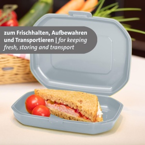 Set 3 Cutii pentru Gustari Westmark Mini 300 ml Albastru BPA-Free - Img 3