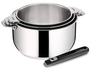 Set 3 Oale Lagostina Salvaspazio din Inox 1810, Capacitate 16-20 cm, Design Compact