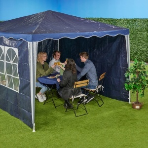 Set 3 Panouri Laterale pentru Pavillon, Waterproof, 2x3 m, Albastru - Img 2