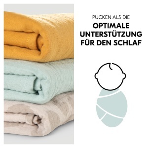 Set 3 Tetra Hauck Cuddle N Clean 100 Bumbac 80x80 cm Culori Neutre - Img 5