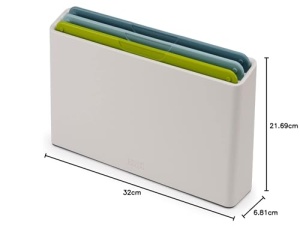 Set 3 Tocate Joseph Joseph Duo cu Suport Slim Coduri de Culoare Opal - Img 7