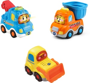 Set 3 Vehicule de Constructie VTech TUT TUT Baby Flitzer pentru 1-5 ani