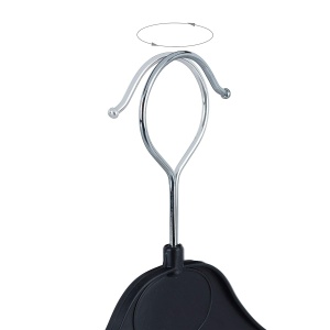 Set 30 Umerase Relaxdays, Plastic, Negru, Design Subtire, Haken Rotativ - Img 6