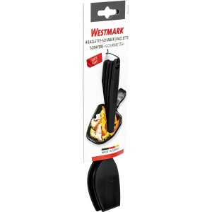 Set 4 Raclete din plastic Westmark Gourmetta, Negru, 16.6 cm, Rezistente la caldura - Img 8
