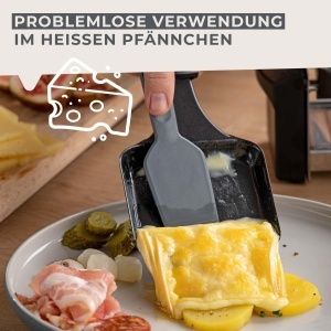 Set 4 Spatule Fackelmann Statement pentru Raclette Ergonomice Gri 155 cm - Img 6