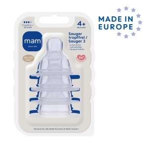 Set 4 Suporturi MAM pentru Supt, Model 3, pentru 4 luni, din Silicon SkinSoft - Img 2