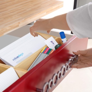 Set 5 Organizatoare pentru Sertare Relaxdays, Bambus, Diverse Dimensiuni - Img 6