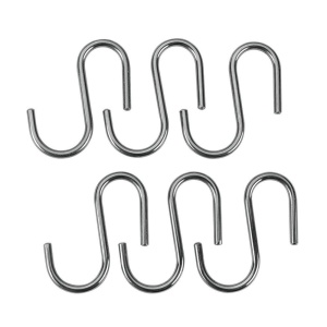 Set 6 Huse S-Hook Metaltex Lonardo, Verchromat, Accesorii Relingsystem