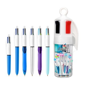 Set 6 Stilouri BIC 4 Culori, Design Modern, Diverse Culori - Img 2