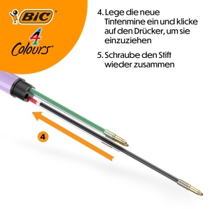 Set 6 Stilouri Multifunctionale BIC 4 Culori Pastel, 4 Culori, Ideal pentru Birou si Scoala - Img 7