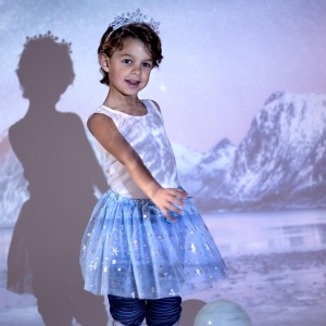 Set Accesorii Frozen pentru Fete Tutu Elsa cu Stirnband, Albastru, Ideal pentru Petreceri - Img 6