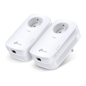 Set adaptoare Powerline TP-Link TL, 1.2 Gbits, alb