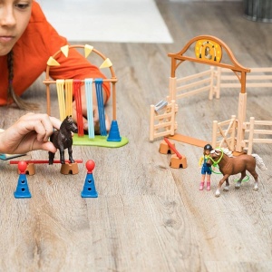 Set Agilitate pentru Ponei Schleich Farm World 48 Piese cu Figurina - Img 8
