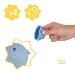 Set Badespielzeug Badabulle din Silicon, 4 Piese, Sigur si Usor de Curatat - Img 5