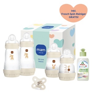 Set Biberoane Anti-Colici MAM Easy Start, 4 Flacoane Suzeta, Beige - Img 2