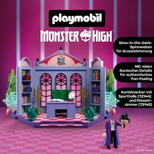Set Birou PLAYMOBIL Monster High Bloodgood cu Detalii Gotice si Accesorii - Img 4