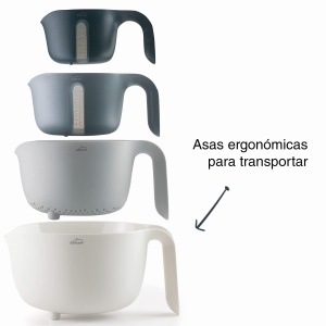 Set boluri si ustensile bucatarie Lacor 62633 4 piese BPA-free albgri 35L - Img 5