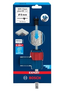 Set burghie Bosch EXPERT SDS Clean plus-8X O 8 mm pentru beton sistem de reducere a prafului - Img 2