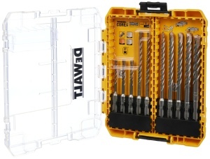 Set burghie SDS-Plus Dewalt Extreme 2 DT70753 10 piese rezistenta sporita pentru beton si zidarie - Img 4
