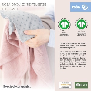 Set Cadou pentru Bebelusi roba Organic Lil PLANET - 5 Piese, Gri, Bio Bumbac - Img 13