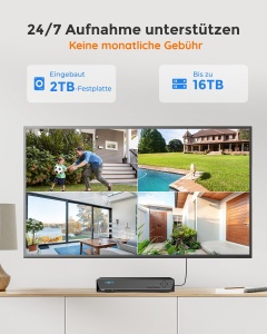 Set camera de supraveghere Reolink RLK8-520D4-5MP, 5MP, 4 camere, 2TB HDD - Img 4