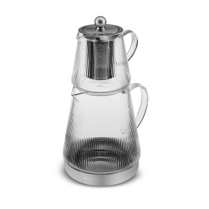 Set ceainic Karaca Keops din borosilikat, 1.5L si 0.45L, cu sita din otel inoxidabil - Img 7