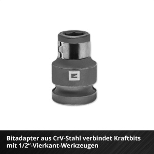 Set chei si biti Einhell 32 piese XL-CASE cu protectie jante si adaptor impact - Img 8