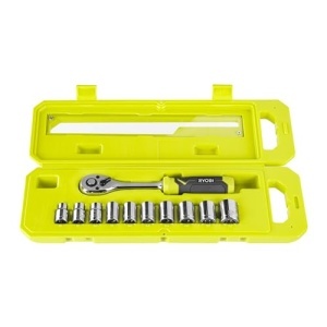 Set chei tubulare Ryobi RHRS11PC 11 piese mecanism 90 de dinti design compact - Img 2